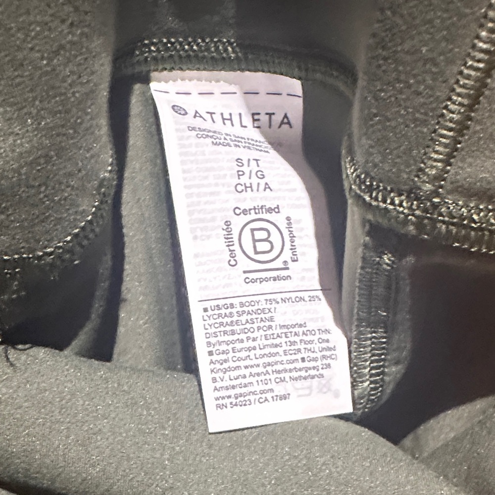 Athleta Olive Green Salutation Leggings - Picture 5 of 5
